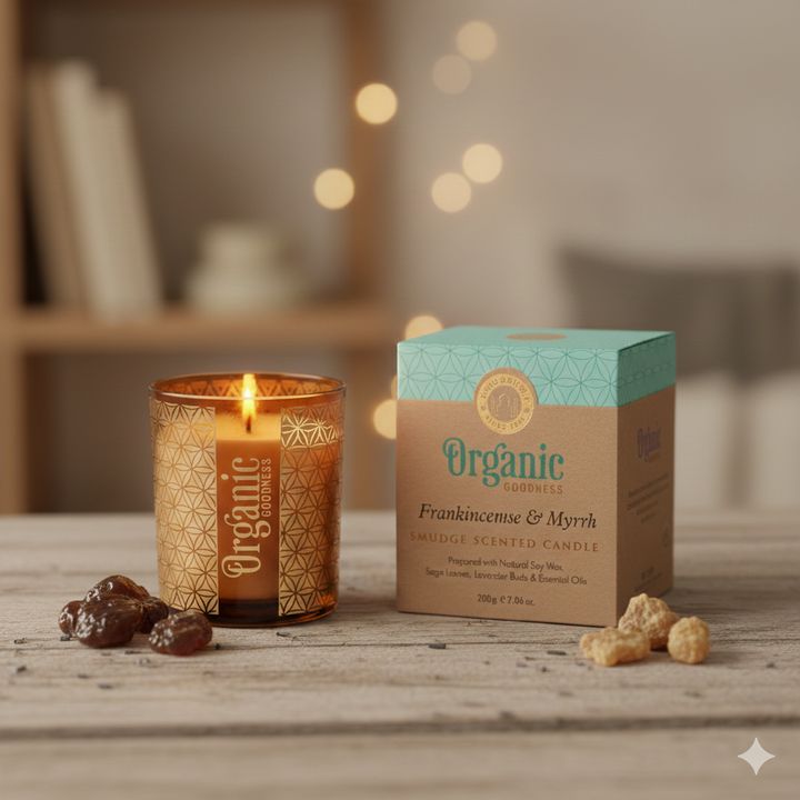 Organic Goodness Scented Candle Frankincense &amp; Myrrh - 200g
