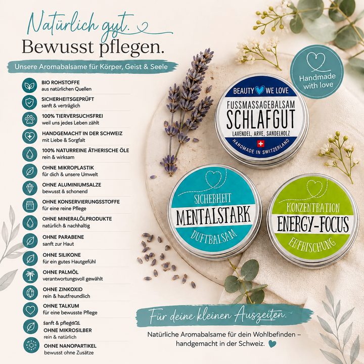 Aroma Balsam Rose „Zeit für mich“ 15 g – Made in Switzerland
